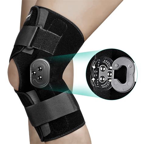 how to put on a knee brace with metal brackets|adjustable locking knee brace.